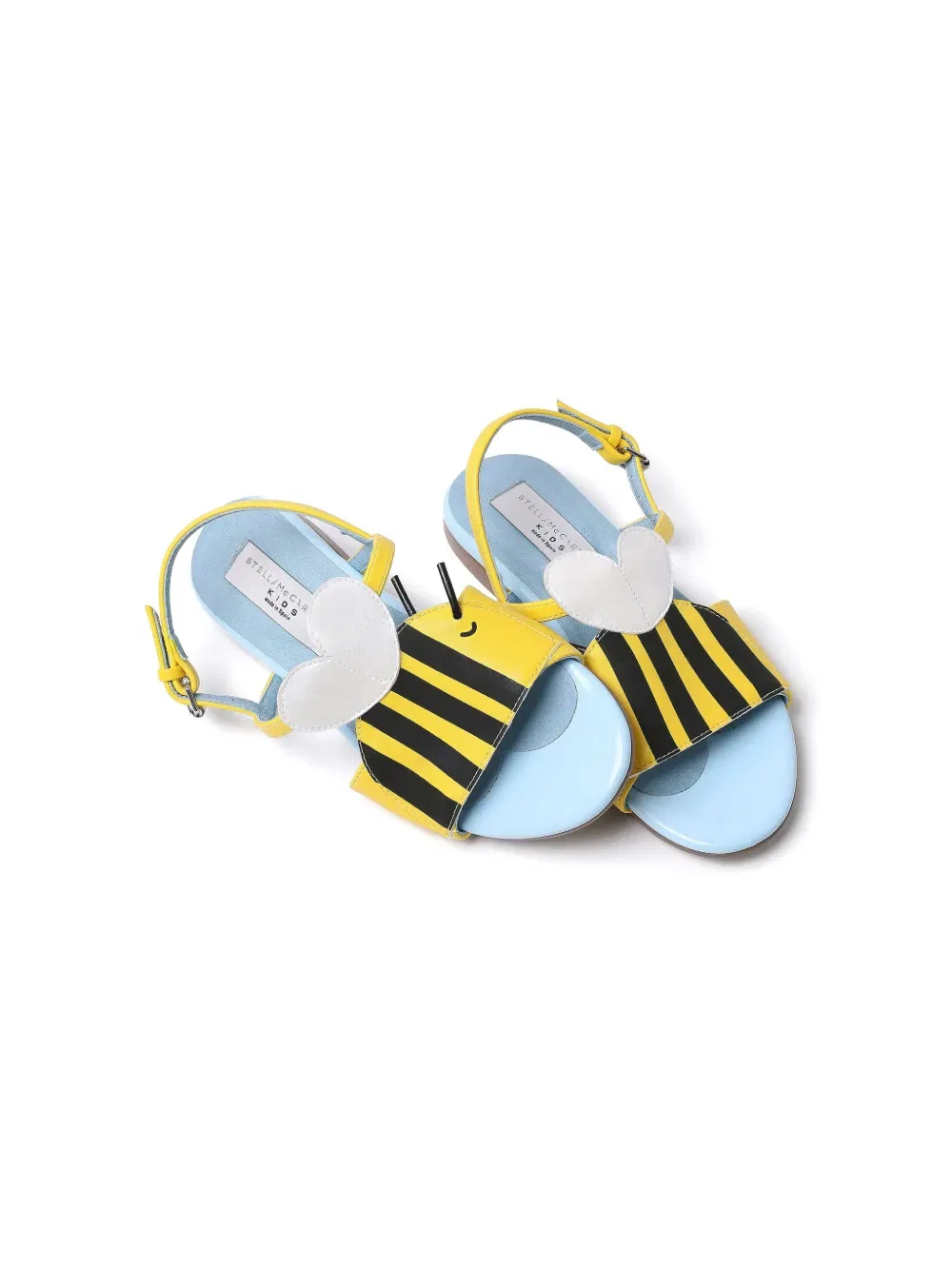 Сандалии Bumblebee из искусственной кожи Stella Mccartney Kids, желтый — фото 4