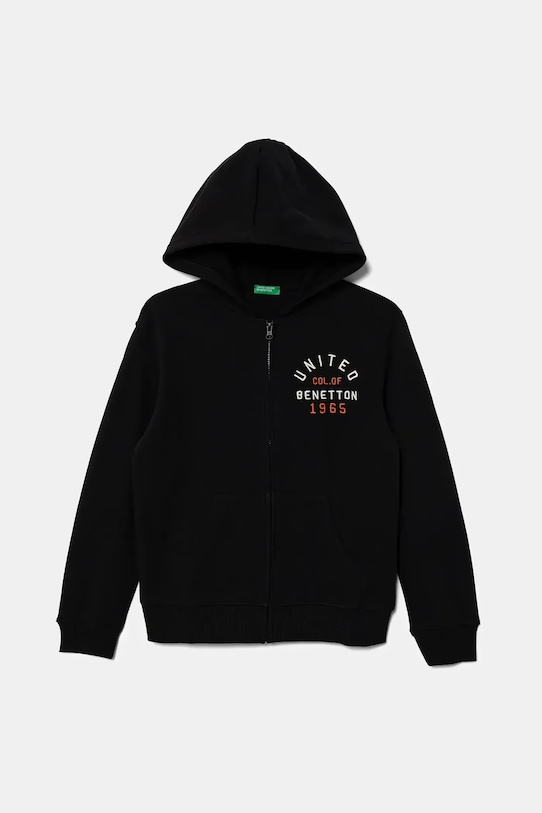 

Детская хлопковая толстовка United Colors Of Benetton, черный