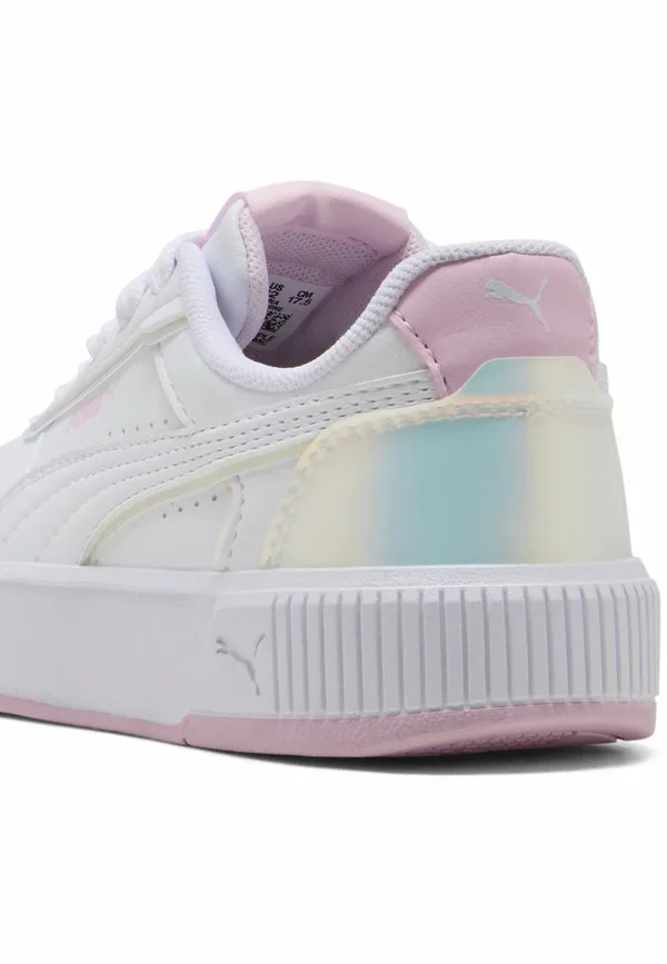 Карина миа голографические кроссовки детские туфли Puma, Whit/Pearl Pink — фото 4