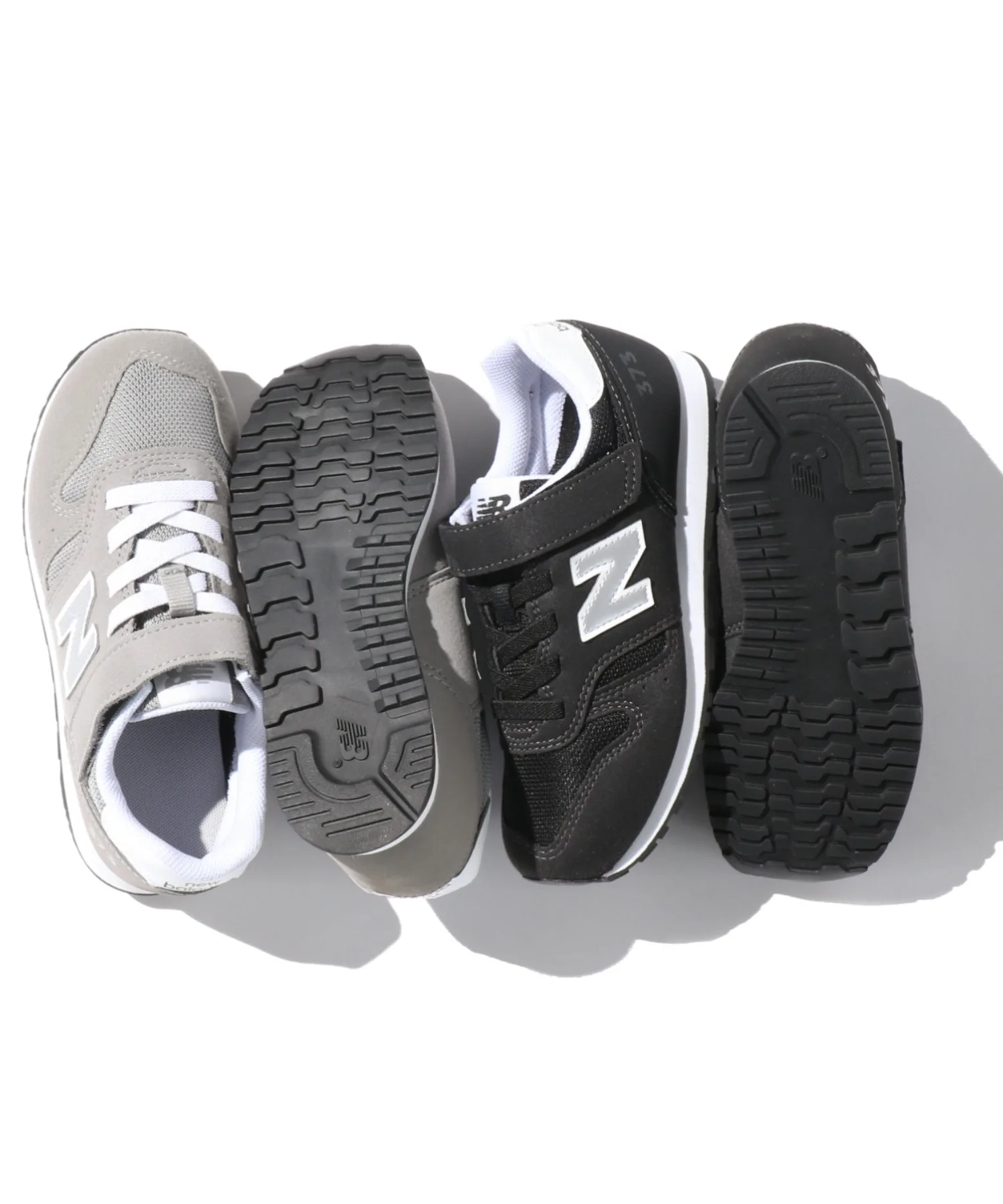 Детские кроссовки ретро стиля New Balance 373 серые