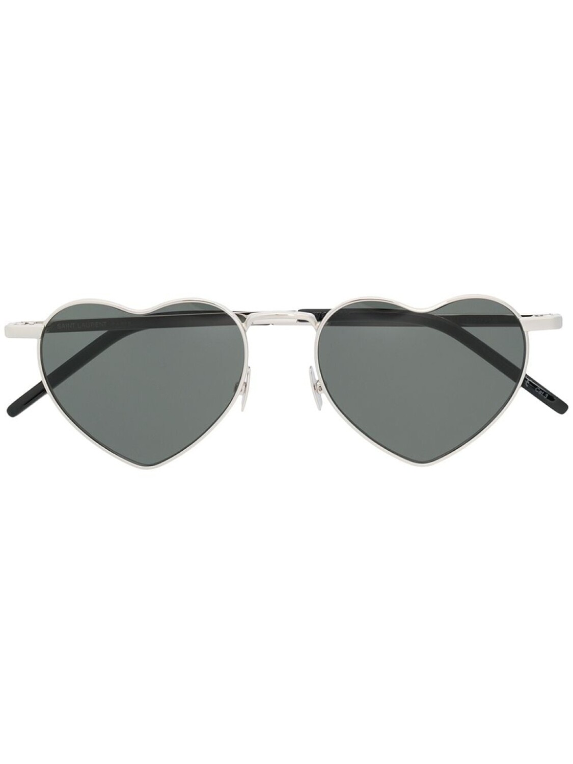 

Saint Laurent Eyewear солнцезащитные очки с оправой в форме сердца, черный