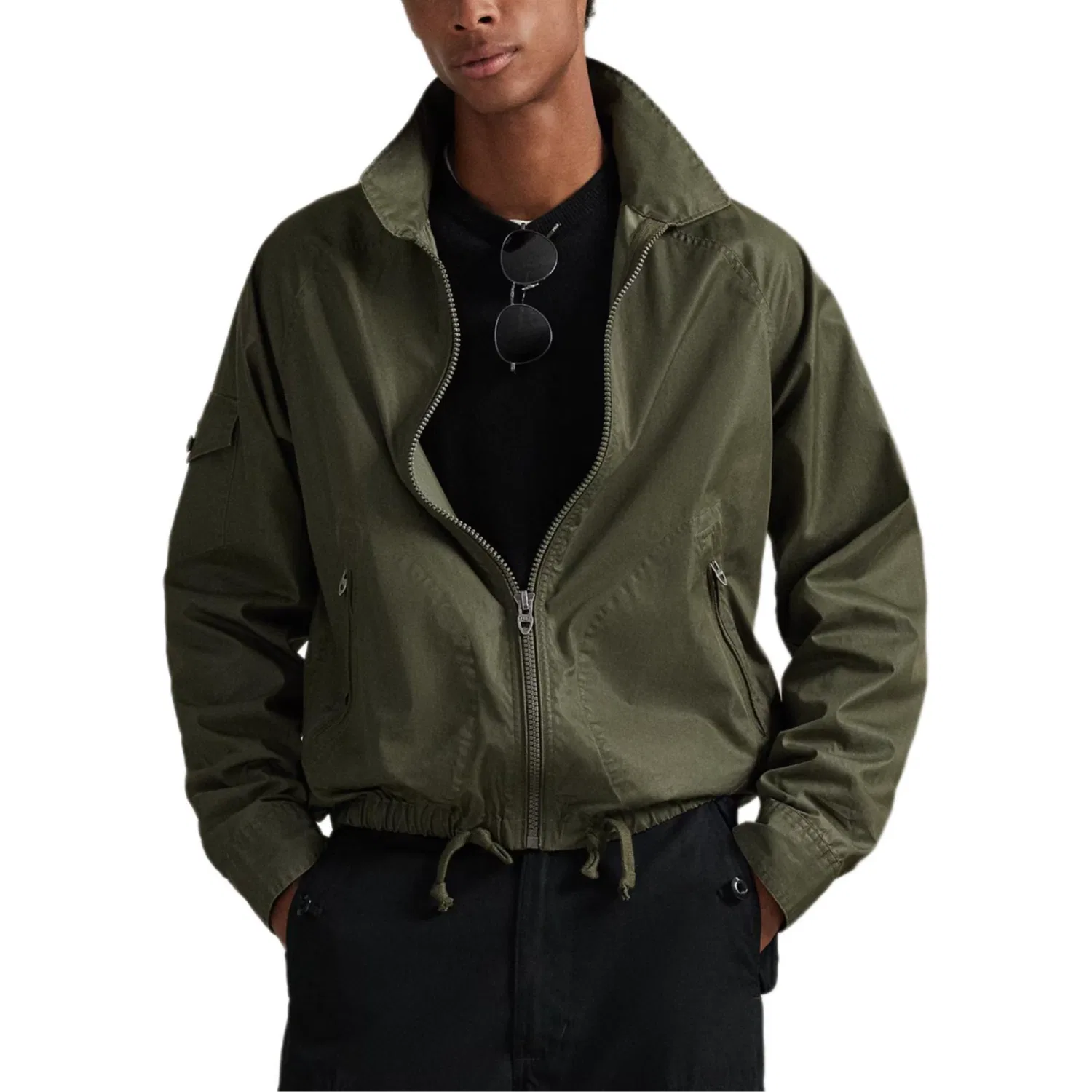 Бомбер с кулиской и карманом Polo Ralph Lauren, Ranger Green — фото 3