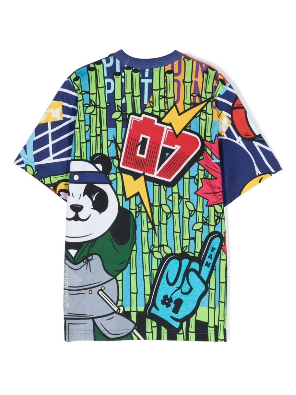 DSQUARED2 KIDS толстовка Sport Edtn.07 с графичным принтом, синий — фото 2