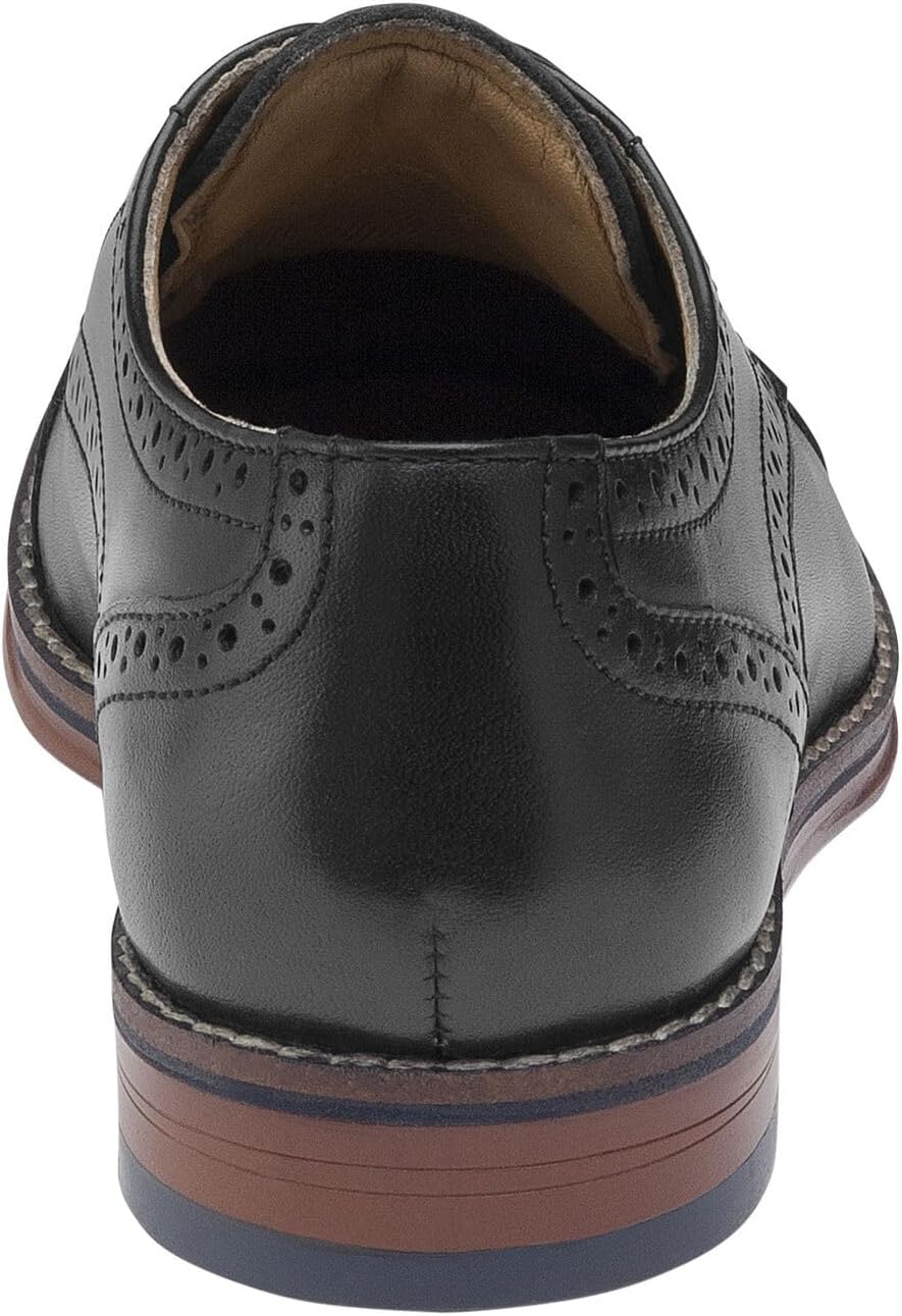 Туфли для мальчиков Johnston Murphy Big Kid Conard Cap Toe с шнуровкой Johnston & Murphy, черный — фото 3