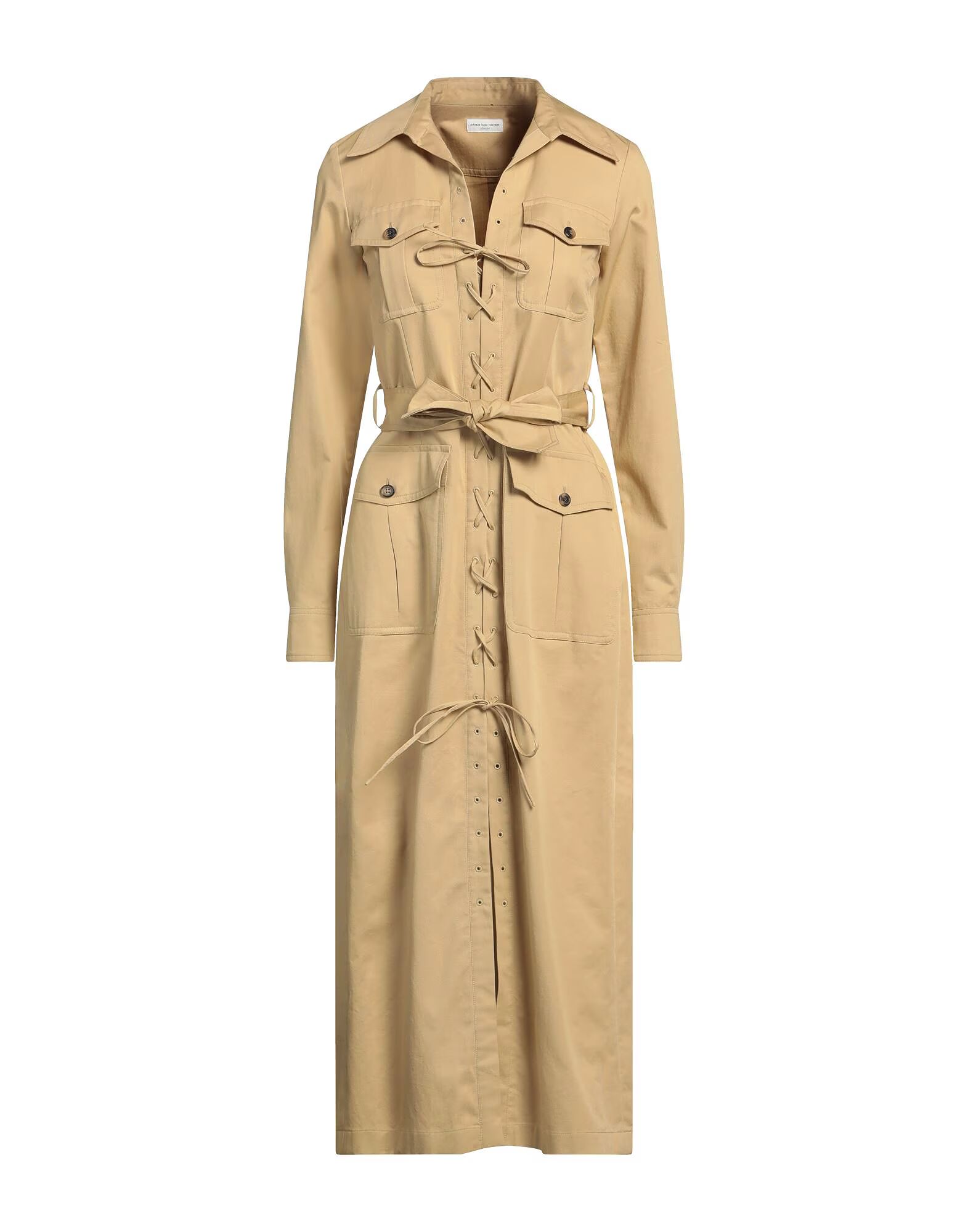 

Платье миди Dries Van Noten, песочный