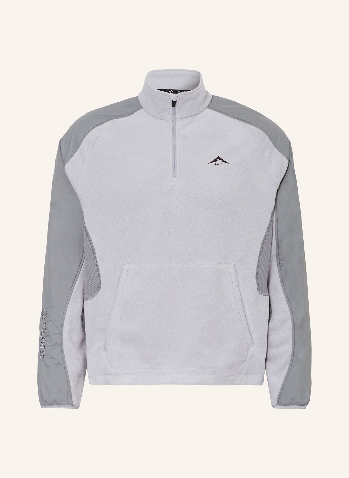 

Флисовый свитер Polartec Trail Nike, серый