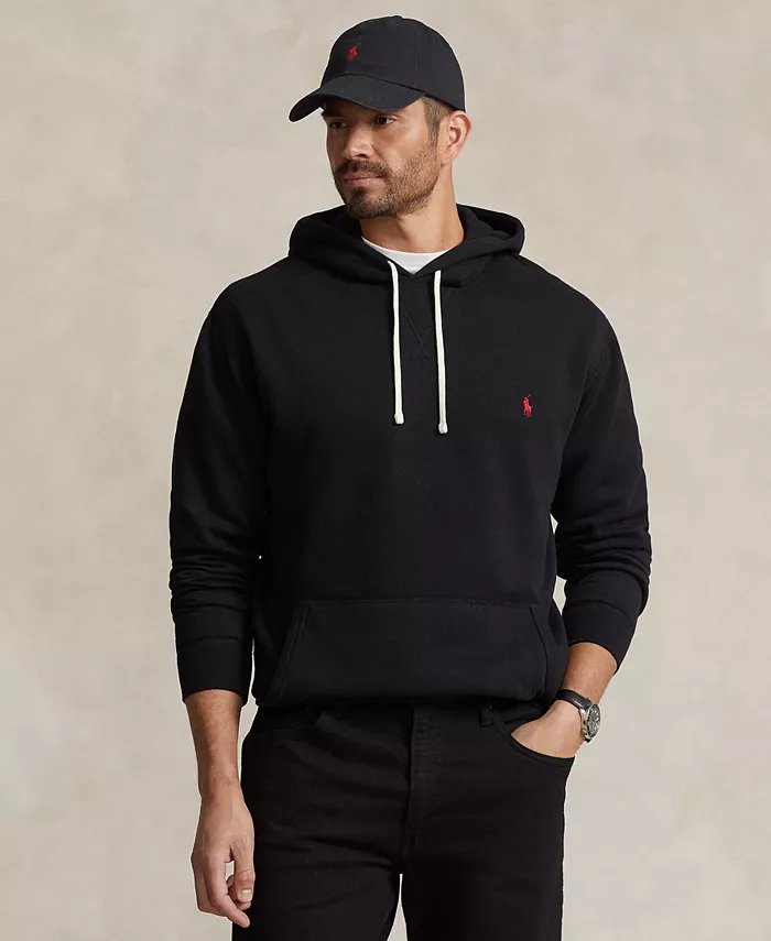 Мужская флисовая толстовка Big & Tall Polo Ralph Lauren, черный — фото 2