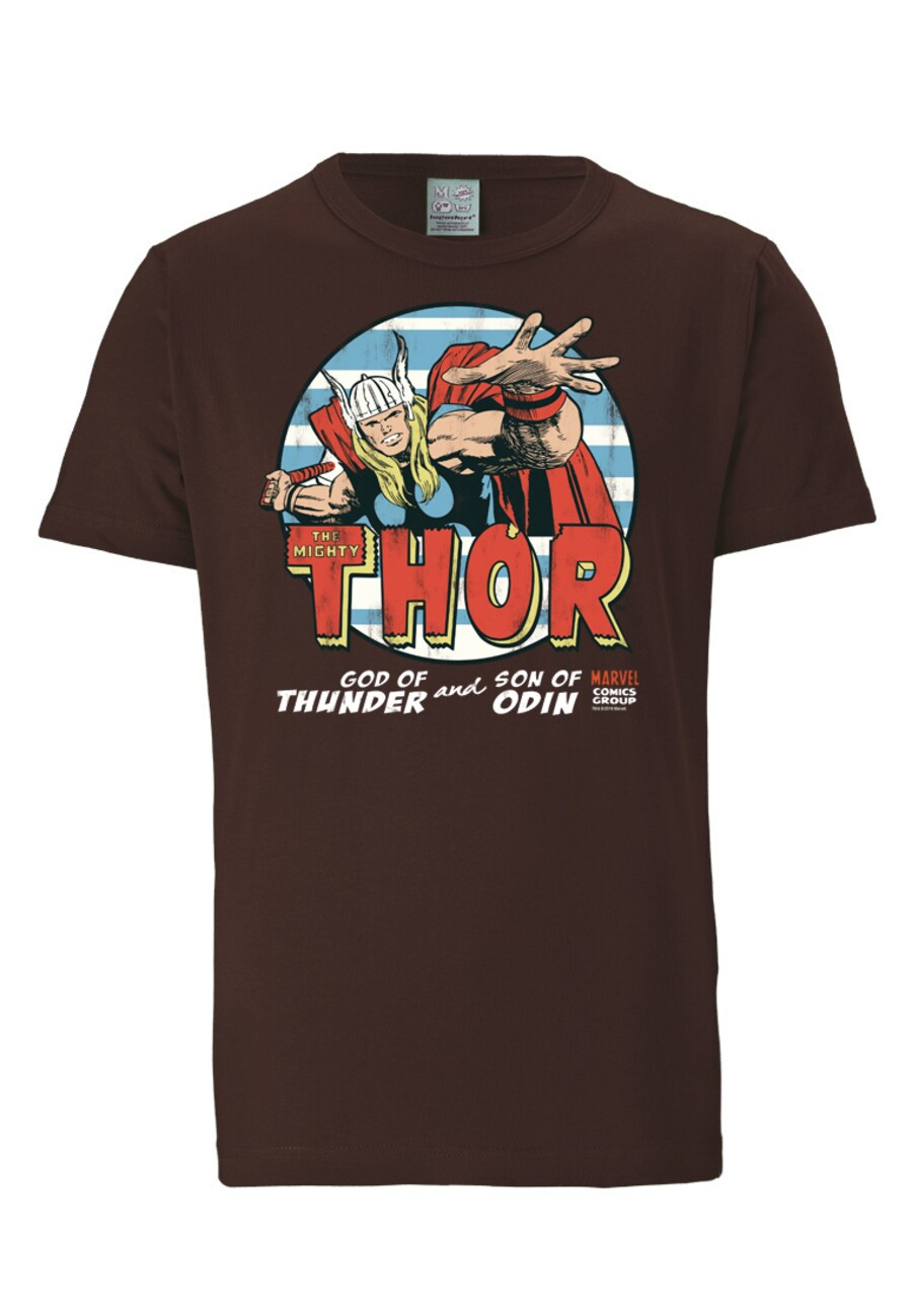 

Классическая футболка LOGOSHIRT Shirt Thor, темно-коричневый