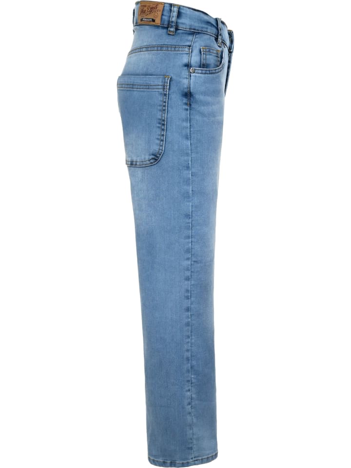Брюки BaggyJeans облегающего кроя светло-голубого цвета Blue Effect — фото 3