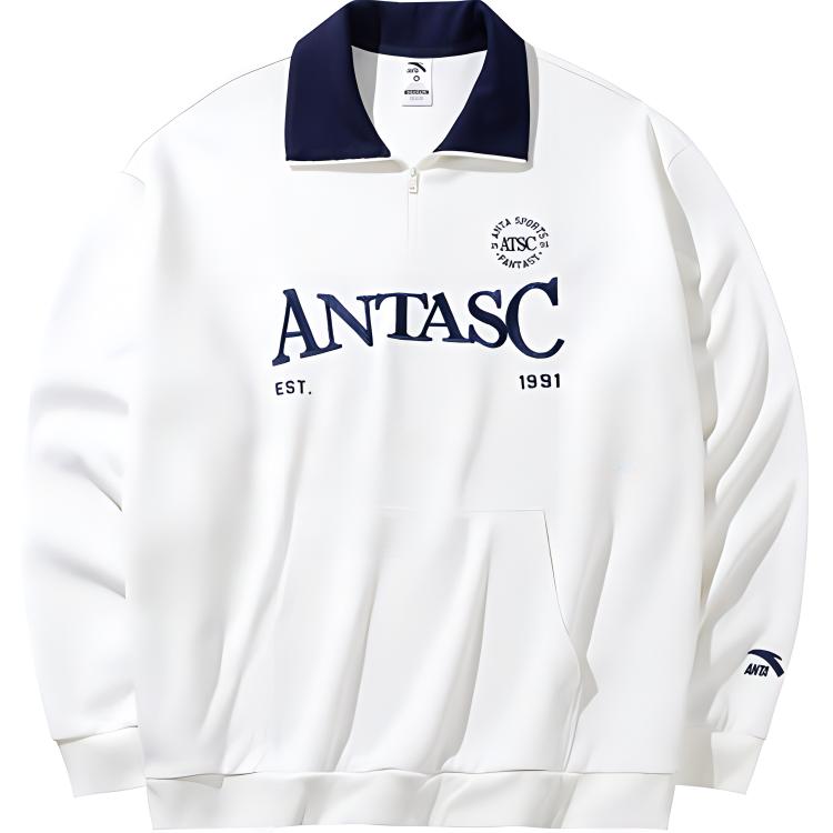 

Толстовка Anta Life Collection унисекс цвета слоновой кости