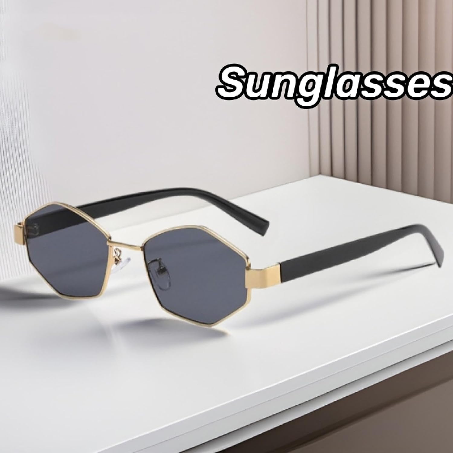 

Солнцезащитные очки с защитой от УФ-излучения UV400 | Панк, маленькая оправа | Для женщин и мужчин, для занятий спортом на открытом воздухе и вождения DSVIGF, Silver Grey