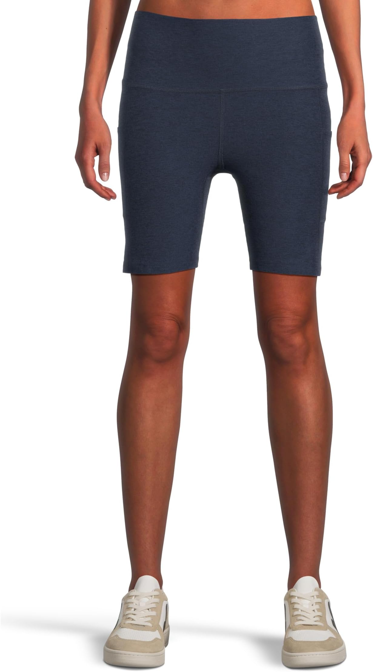 

Шорты Beyond Yoga Spacedye Team Pockets High Waisted Biker Shorts, цвет Nocturnal Navy