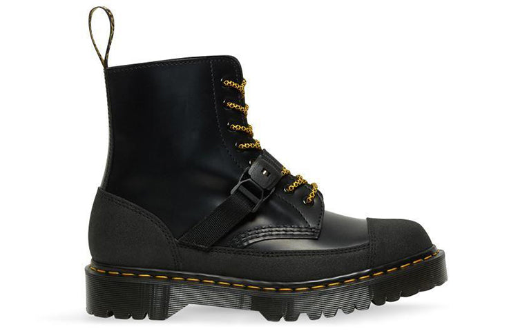 Мужские ботинки Dr.Martens 1460 Bex Made in England кожаные с ремешком, черный — фото 2
