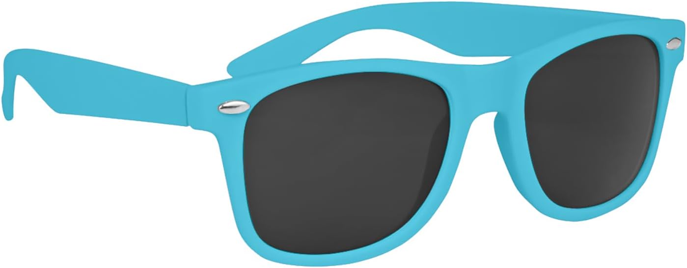 

Солнцезащитные очки UV400 с прорезиненным покрытием и возможностью нанесения персонализированного изображения — 2,85 доллара за штуку, продаются упаковками по 100 штук PromotionPros, Light Blue