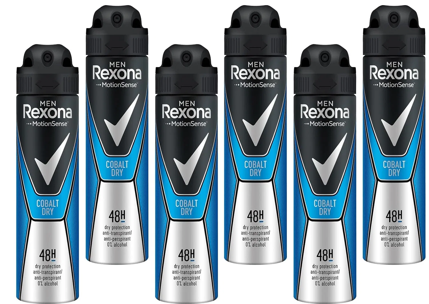 Мужской антиперспирант-спрей «Cobalt Dry» от Rexona, 6 x 150 мл Rexona