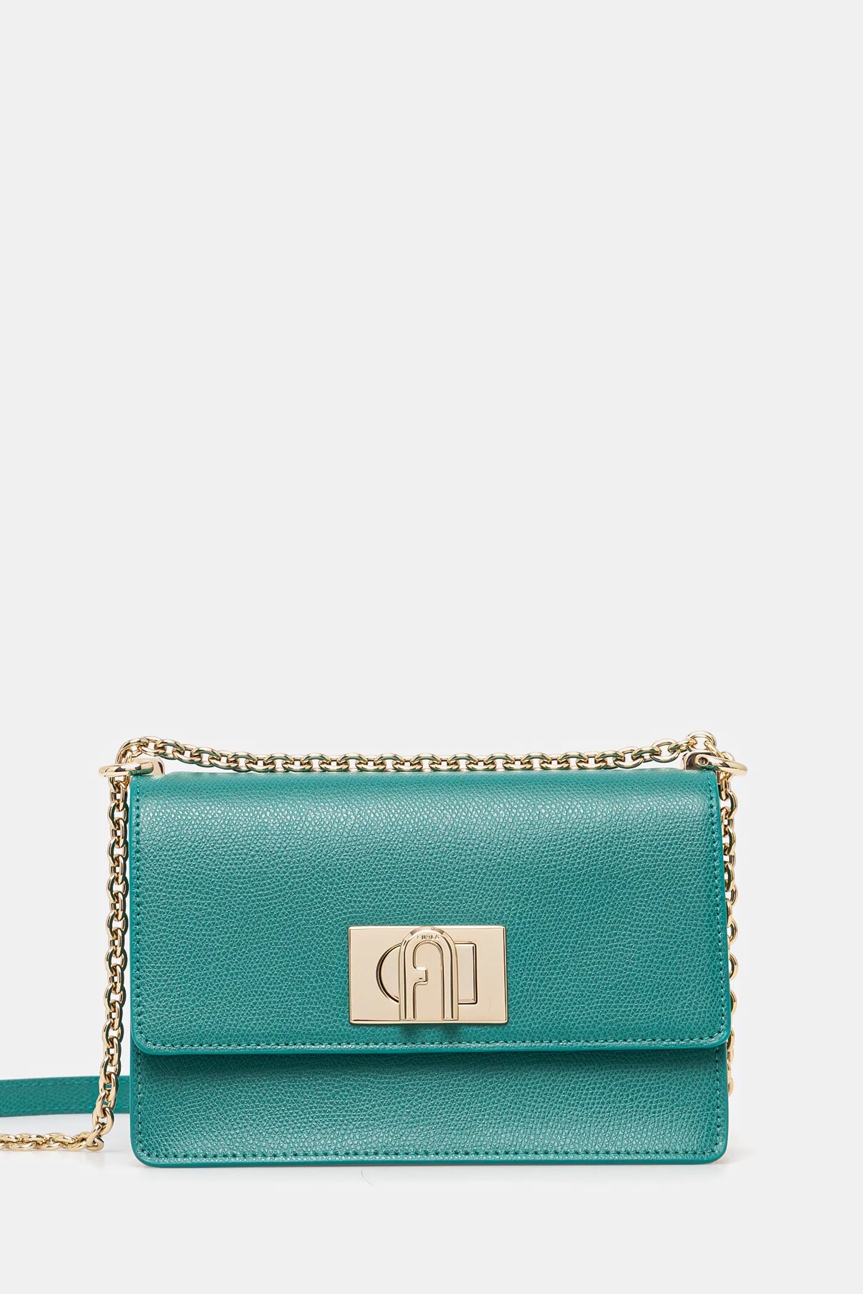 

Сумка из кожи Furla, бирюзовый