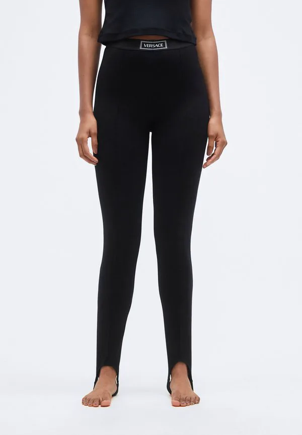 Леггинсы чулки Versace, Black