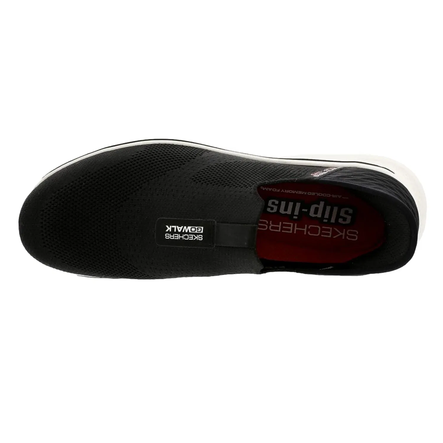 Skechers Go Walk 7 - Easy On 2 Hands Free Slip-Ins Black/White 216641WW-BWHT Men's — фото 2