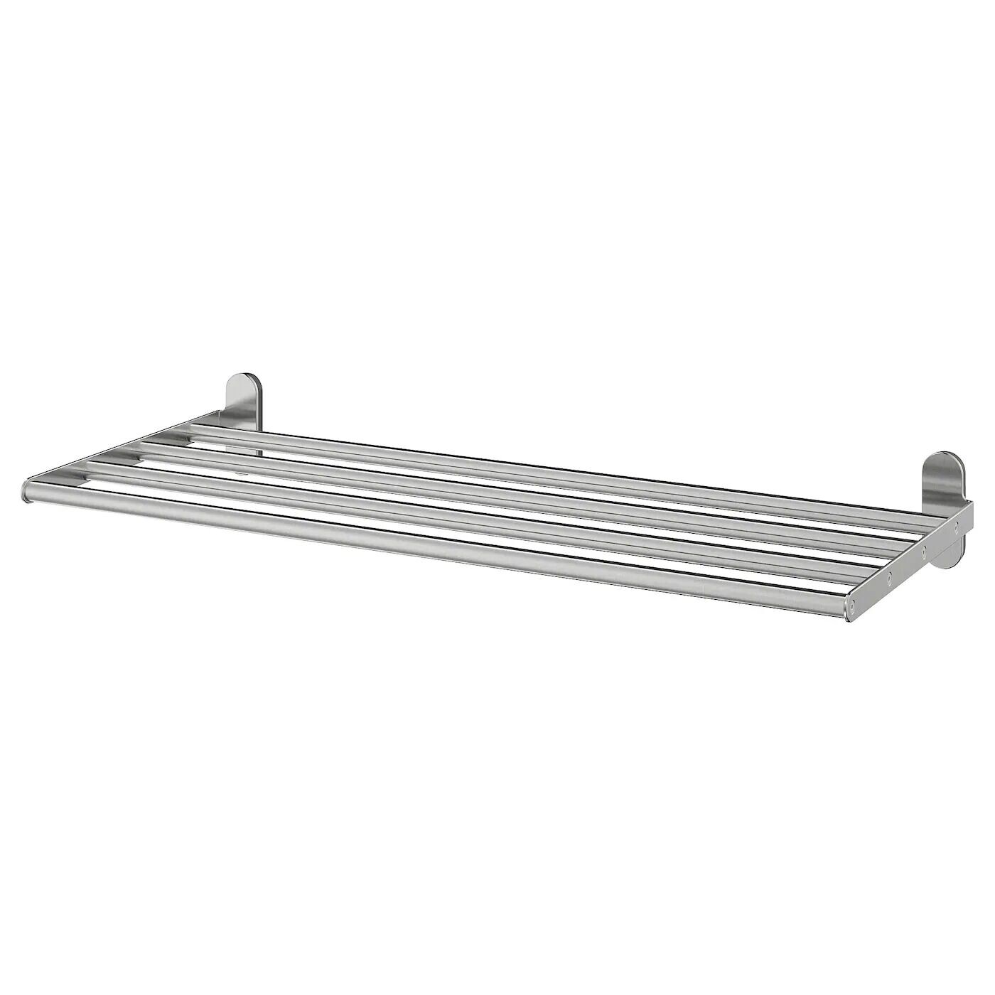 

Настенная полка/полотенцедержатель, нержавеющая сталь, 67x27 см, BROGRUND IKEA