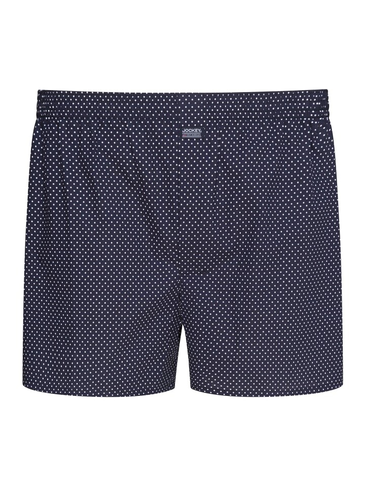 

Трусы боксеры Jockey Boxershort Polka Dot Woven, темно-синий