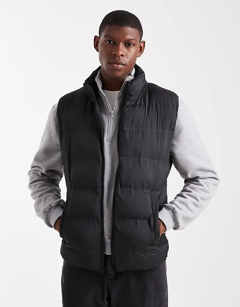 

Стеганый жилет ONLY & SONS черного цвета