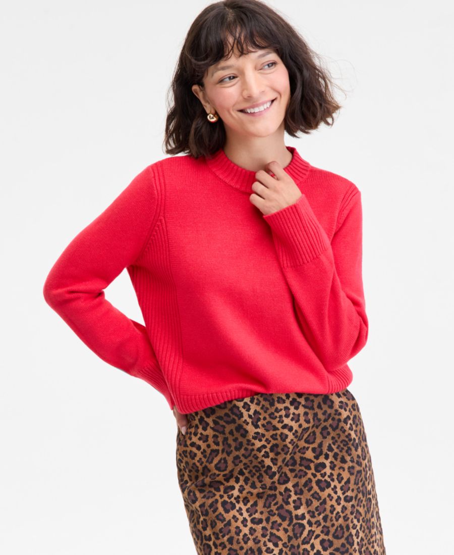 

Женский свитер с длинными рукавами и круглым вырезом, размеры XXS-3X On 34th, Lollipop