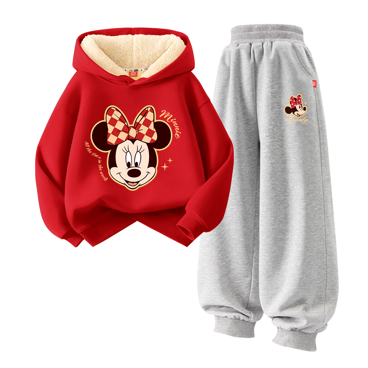 

Детская повседневная спортивная одежда Disney, [thickened and fleece-lined]dinner star красный+celebration dinner k серый