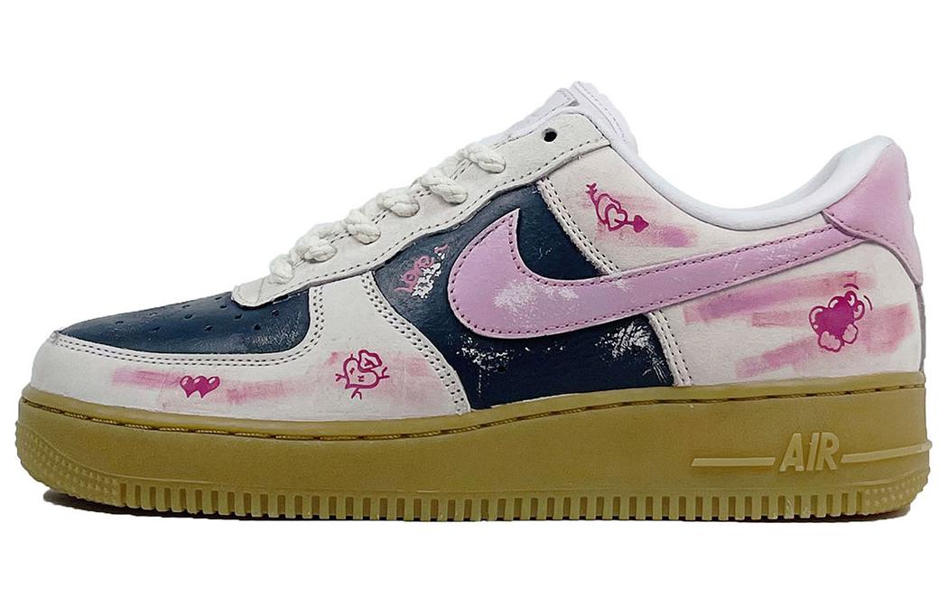 

Кроссовки Nike Air Force 1 Skateboarding Shoes Women's Low-top Pink/off-white/black, розовый