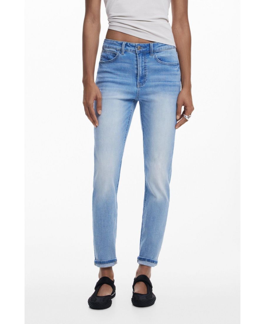 

Женские базовые джинсы стандартного размера Desigual, Light blue