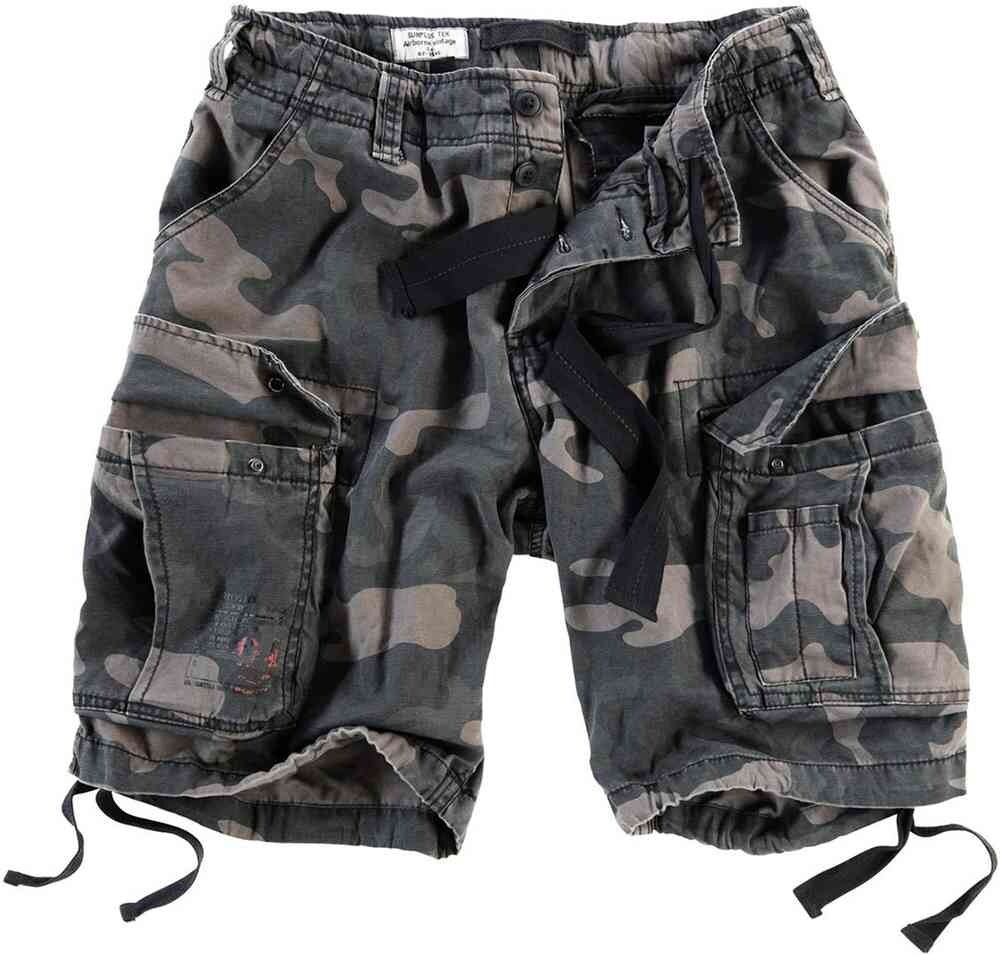 

Винтажные шорты Airborne Surplus, черный камуфляж