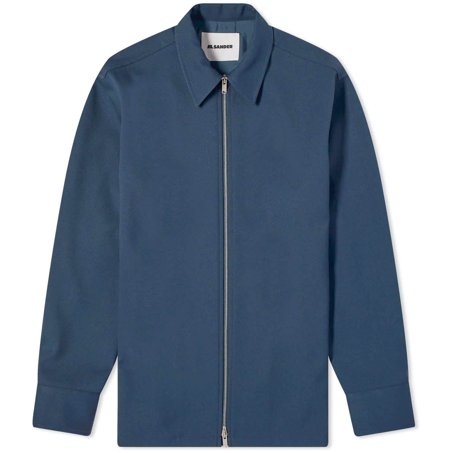 

Рубашка Jil Sander Zip Through Overshirt, цвет Marine