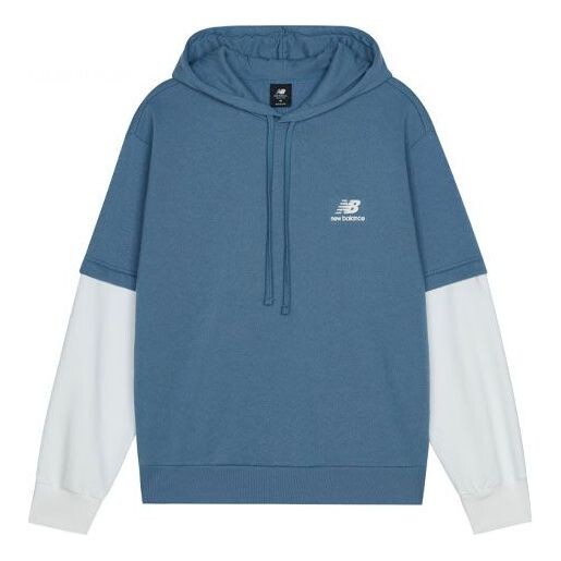 

Толстовка New Balance Colorblock Shoulder Drop Blue, синий