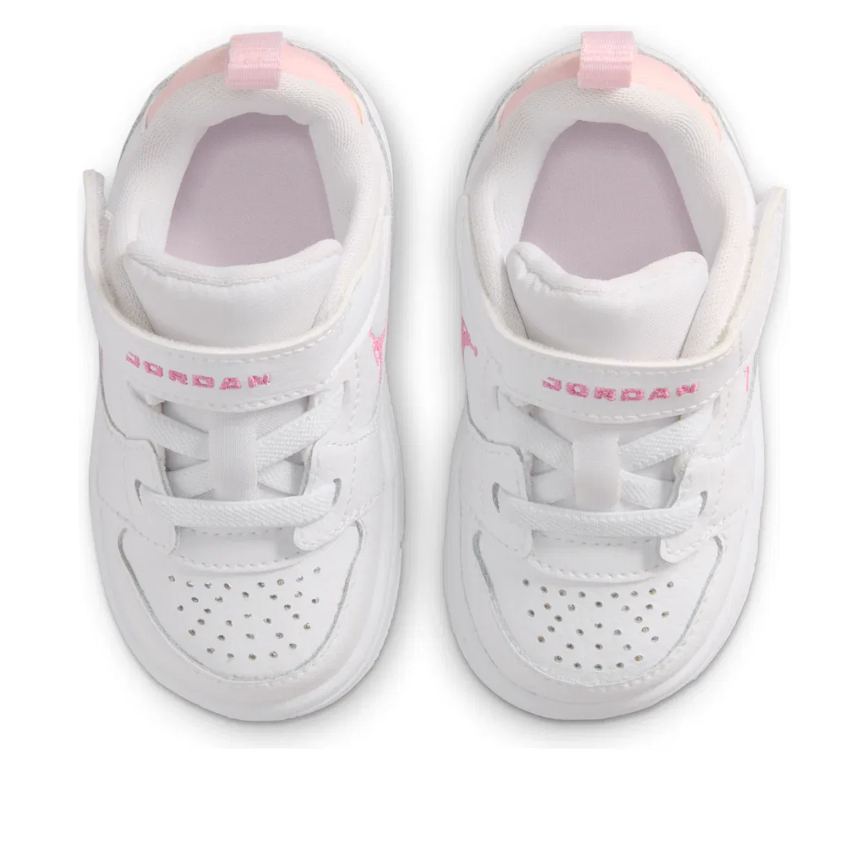 Кроссовки Air Jordan Court Connect Low 'White Pink Foam' IQ6047-101, белый — фото 4