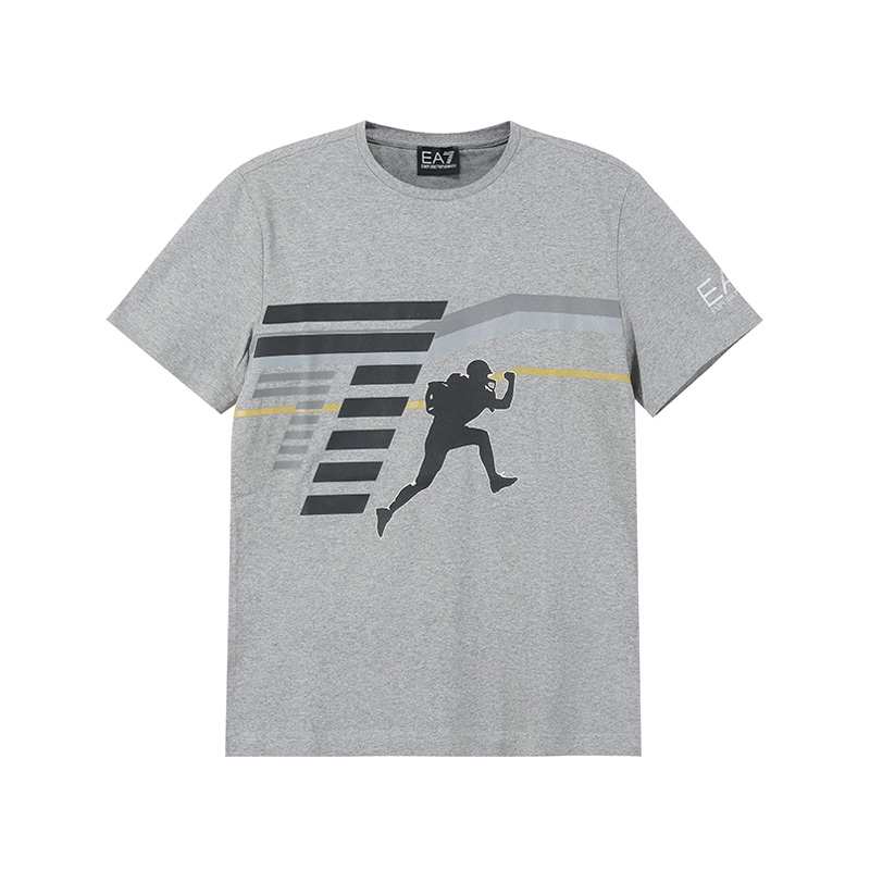 

Мужская футболка с коротким рукавом EMPORIO ARMANI, серый