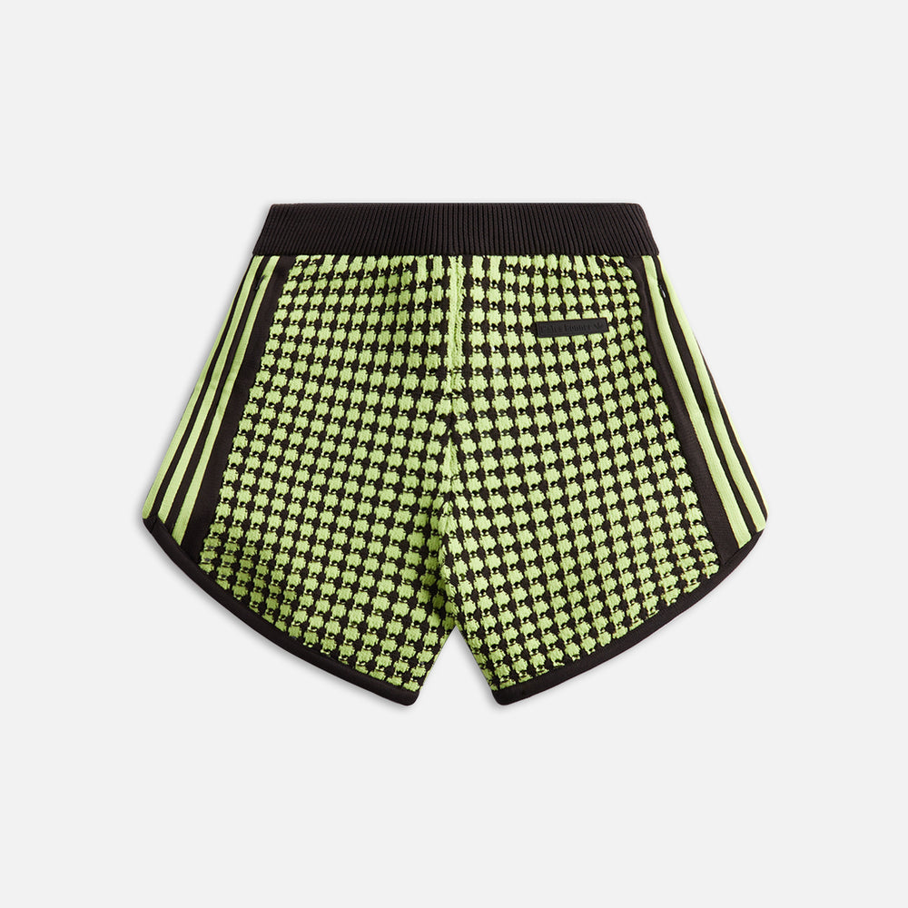 

Шорты adidas Originals by Wales Bonner Crochet Shorts, цвет Brown/Lime Green