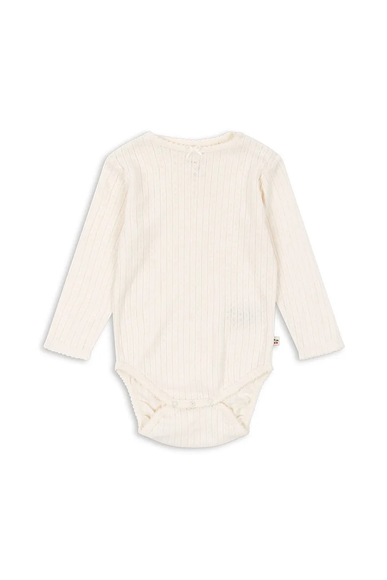 

Хлопковый детский боди MINNIE BODY GOTS Konges Sløjd, бежевый