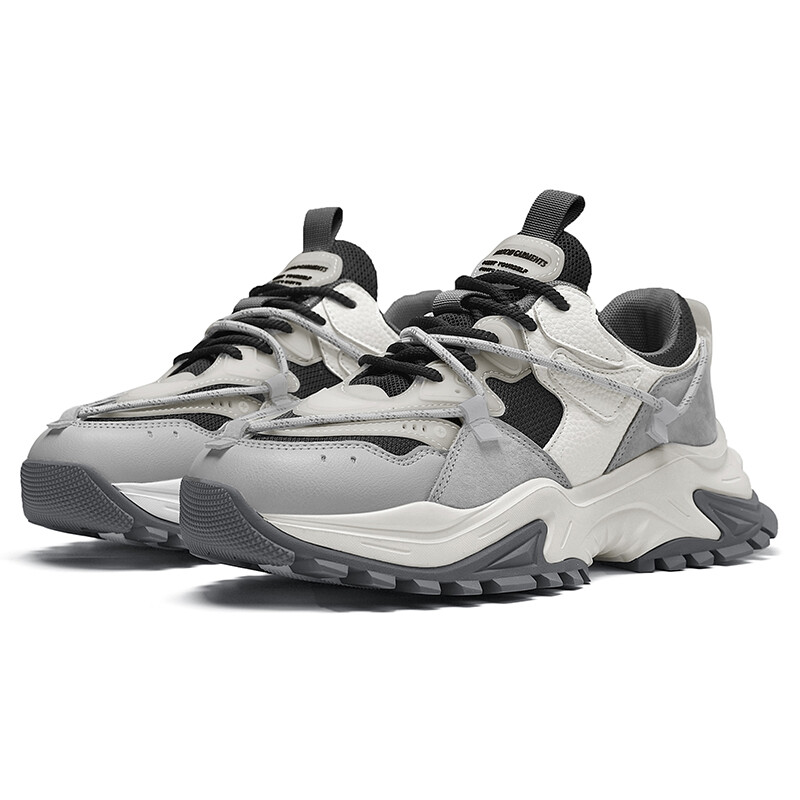 Кроссовки masongarments Shark Tooth Series Chunky Sneakers Unisex Low-top Heritage Gray, серый — фото 3