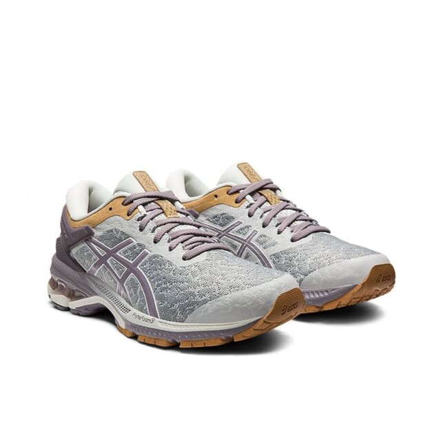 Женские кроссовки для бега Gel Kayano 26 серого цвета Asics, мультиколор — фото 4