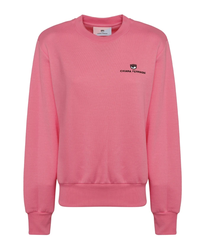

Хлопковая толстовка с логотипом Chiara Ferragni Collection, розовый