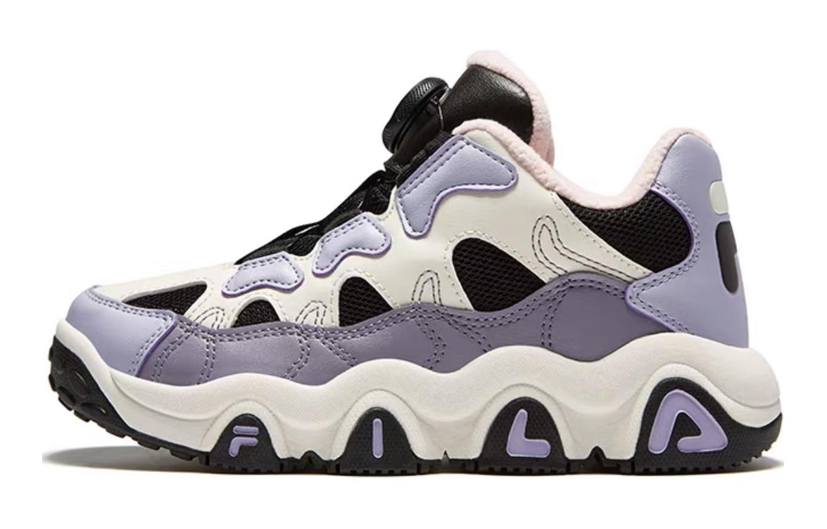 

FILA KIDS Баскетбольные кроссовки с низким верхом, устойчивые к истиранию, дышащие, молочно-белые, детские