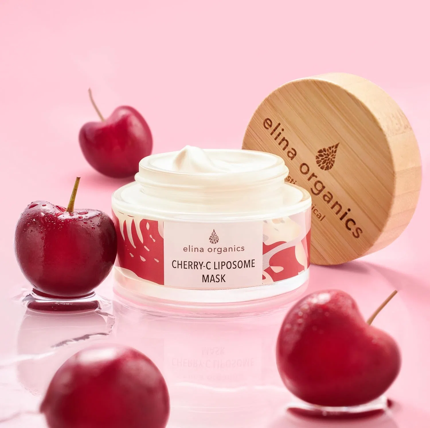 Маска для лица осветляющая Cherry C Liposome Mask Elina Organics 2 унции — фото 2