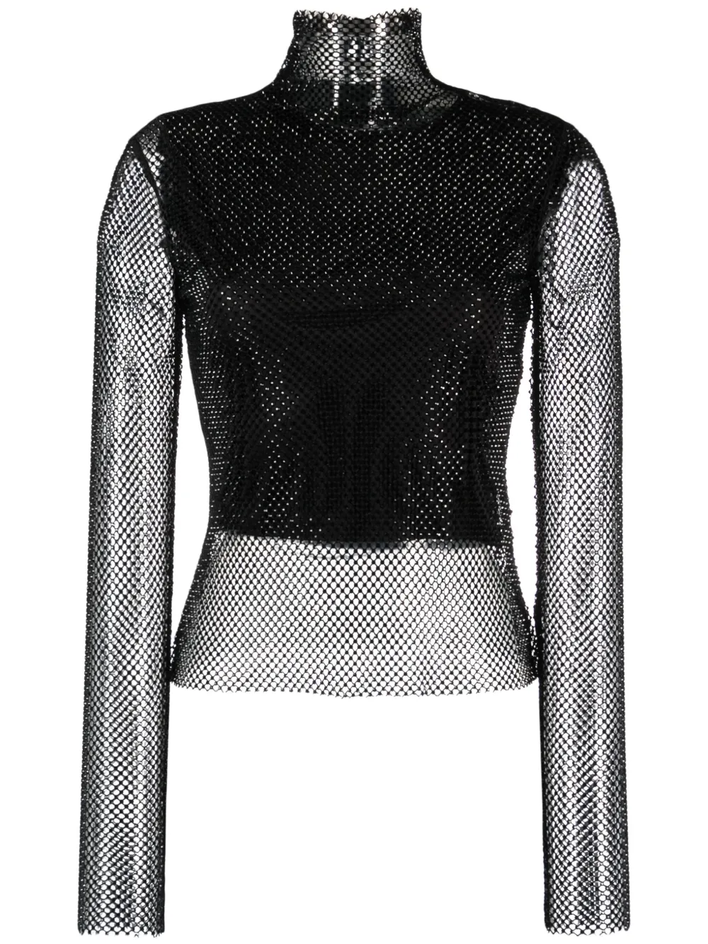 

Топ со стразами SPORTMAX, черный