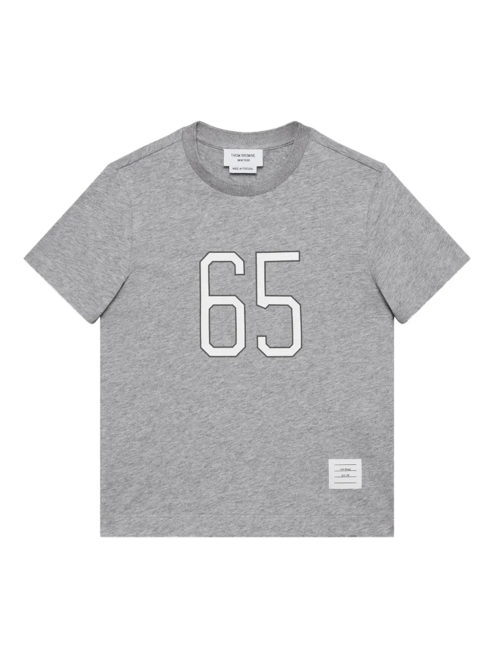 

Футболка с принтом Thom Browne Kids, серый