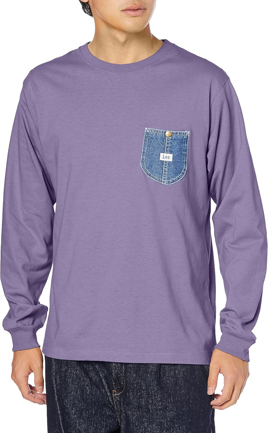 

Футболка Lee Top Denim с длинным рукавом и карманом, фиолетовый