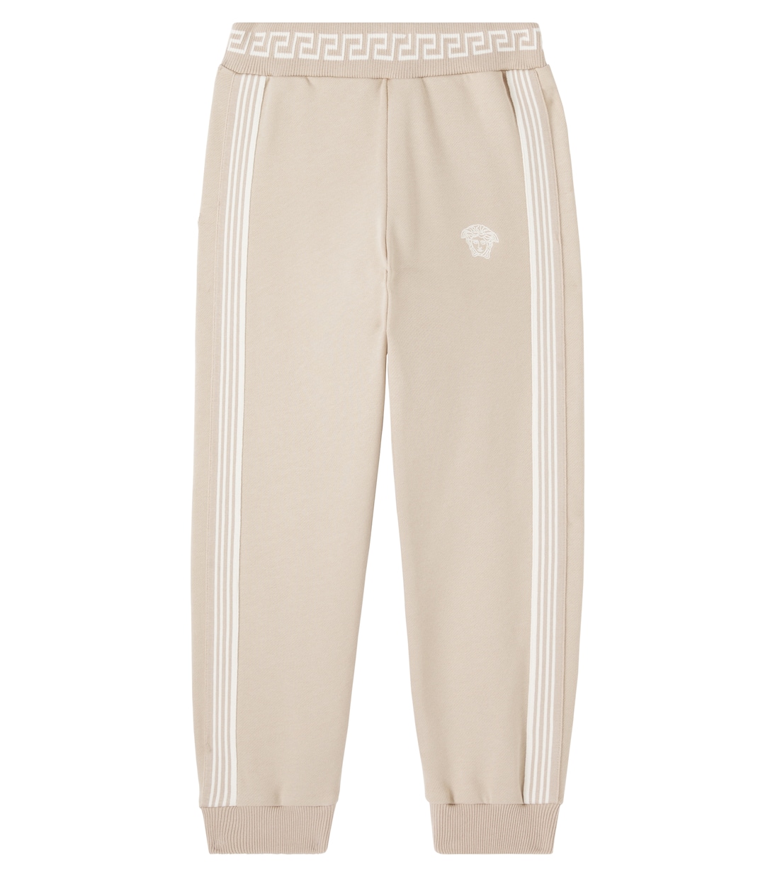

Спортивные брюки Medusa из хлопкового флиса Versace Kids, Sand Castle+Ivory