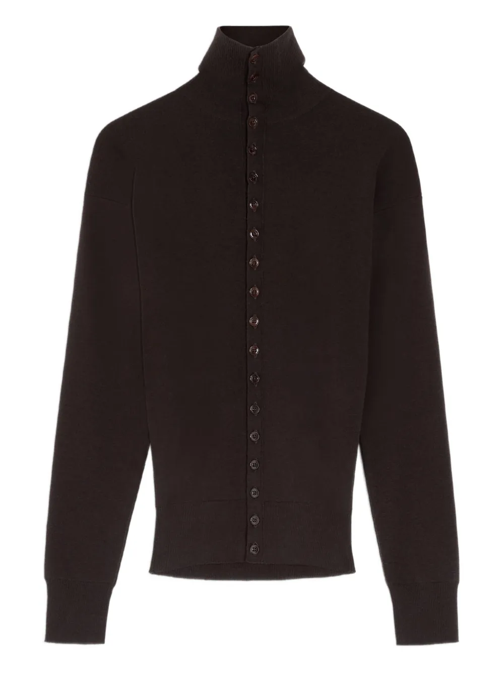 

Кардиган с высоким воротником LEMAIRE, коричневый