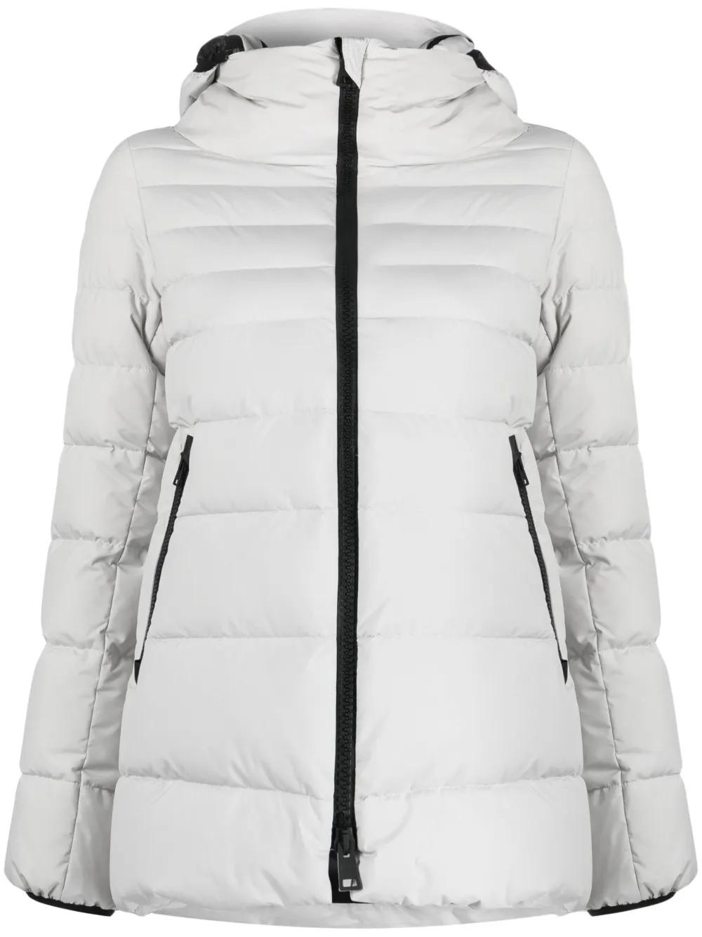 

Пуховик на молнии с высоким воротником Herno, серый