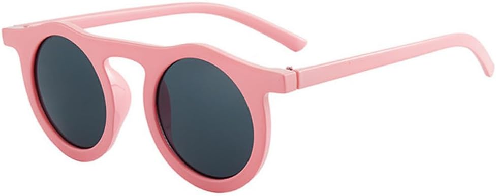 

Классические круглые солнцезащитные очки для мужчин и женщин, модные солнцезащитные очки в маленькой оправе, женские пластиковые очки, унисекс очки с защитой от УФ-излучения UV400 TKKTLLT, C6 Pink-black