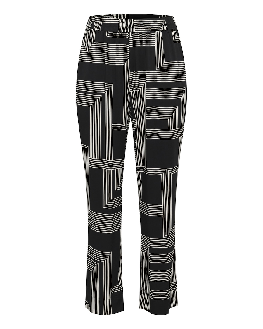 

Широкие брюки со складками спереди KAFFE CURVE Donna, черный