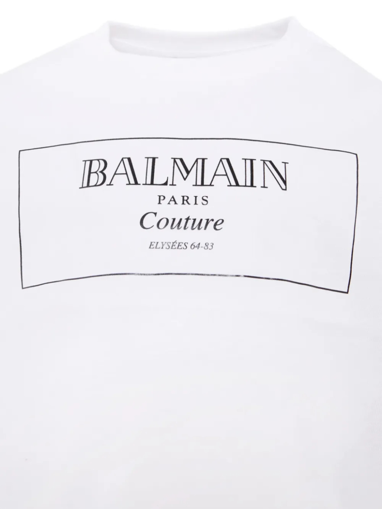 Укороченная футболка с логотипом Balmain Kids, белый — фото 3